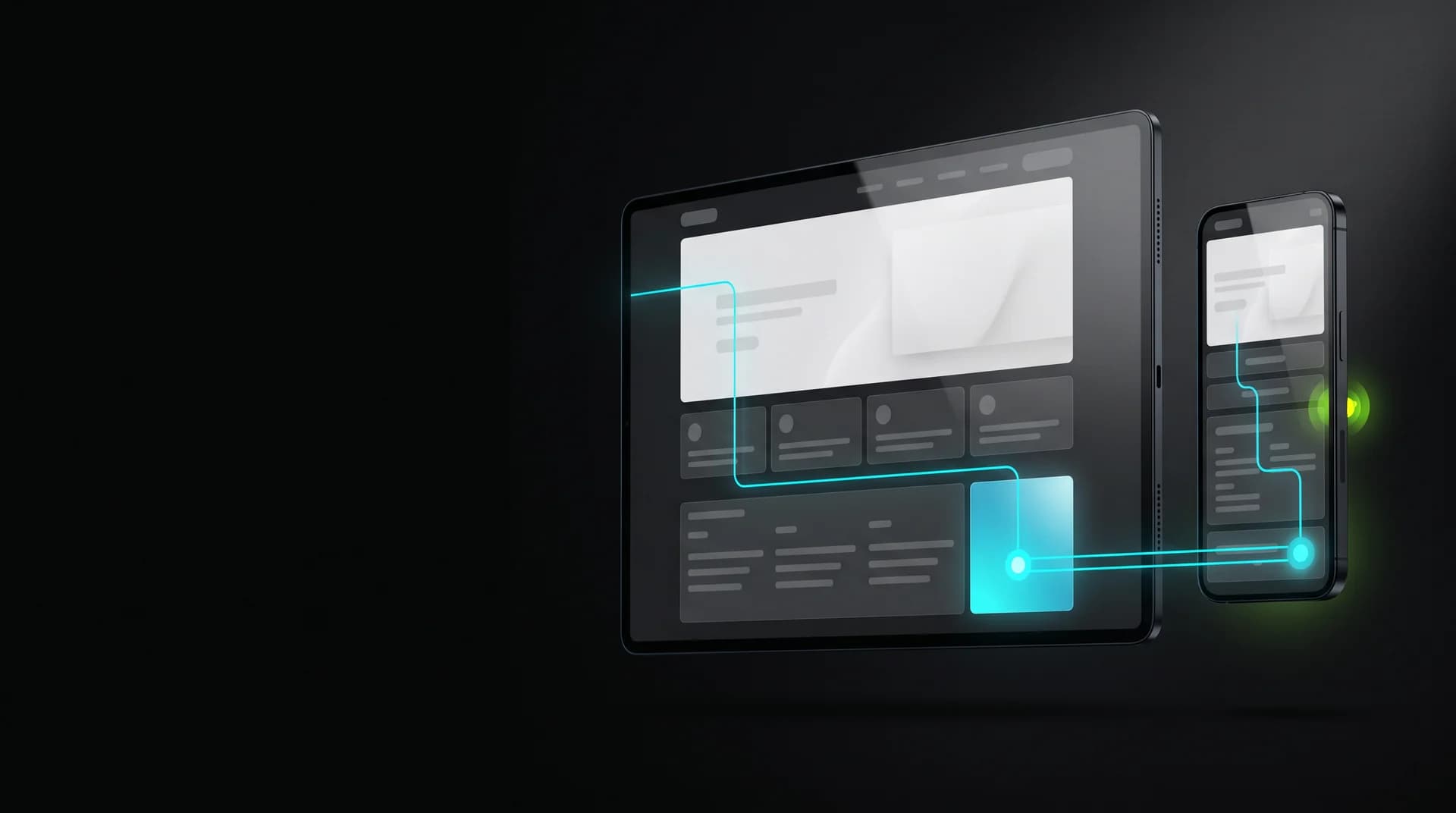 Sistema web responsivo conectado entre escritorio y móvil